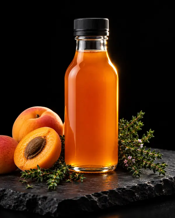 Syrup-Flasche Aprikose & Thymian mit Zutaten