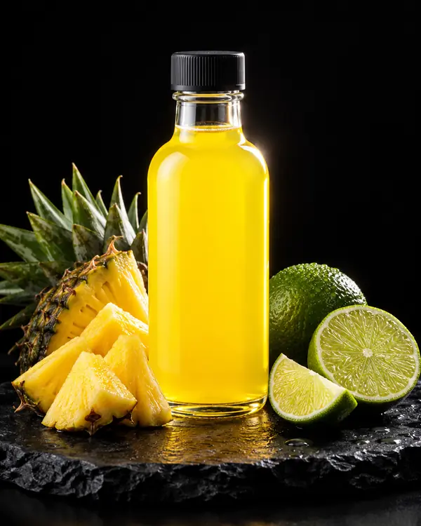 Syrup-Flasche Ananas & Limette mit Zutaten